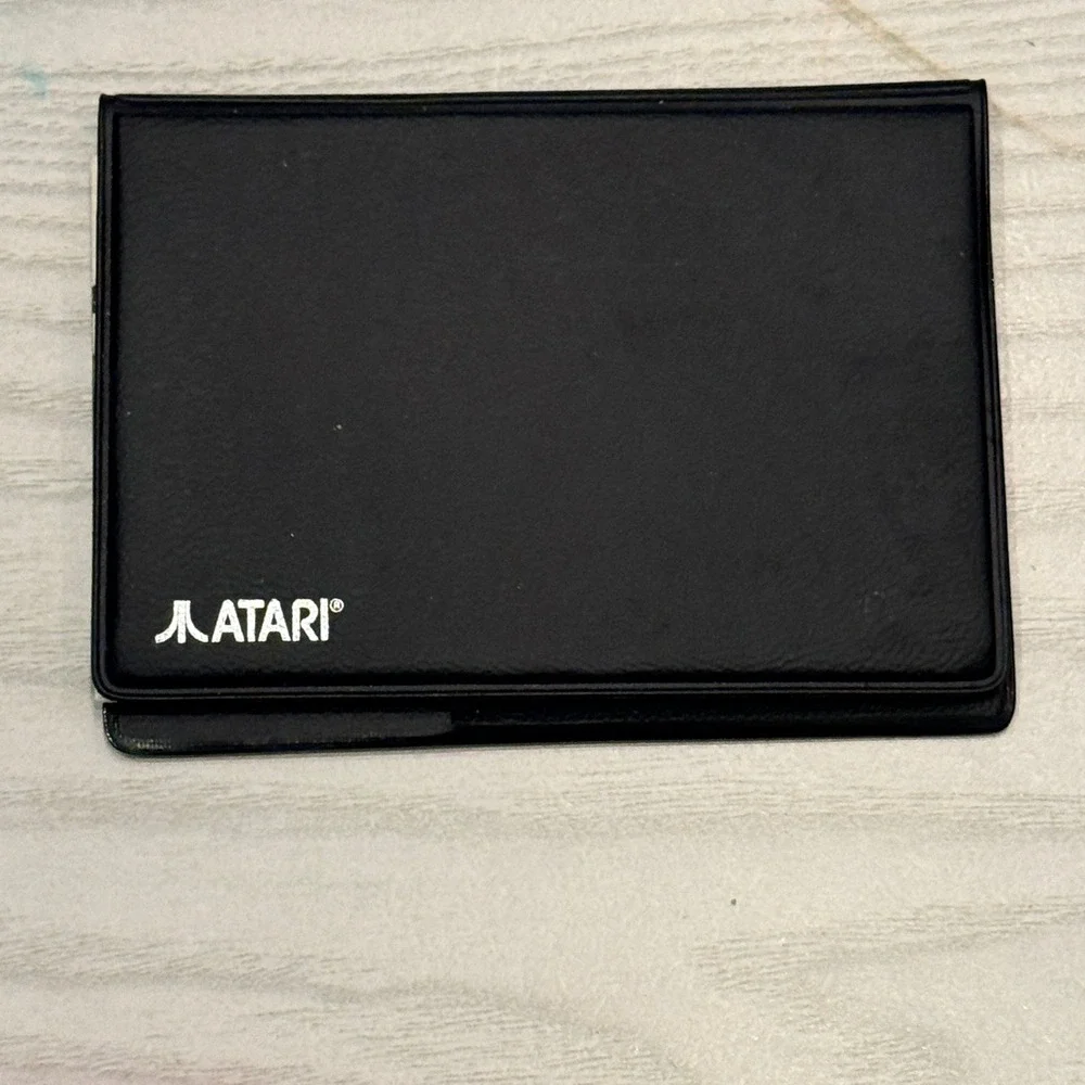 Atari Unisex DB 2300 Manual Case Vintage Tech Accessory OS Black Faux Leather
